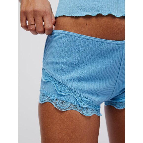 FREE PEOPLE Classic Twist Shorties / Air Blue - Picture 4 of 12